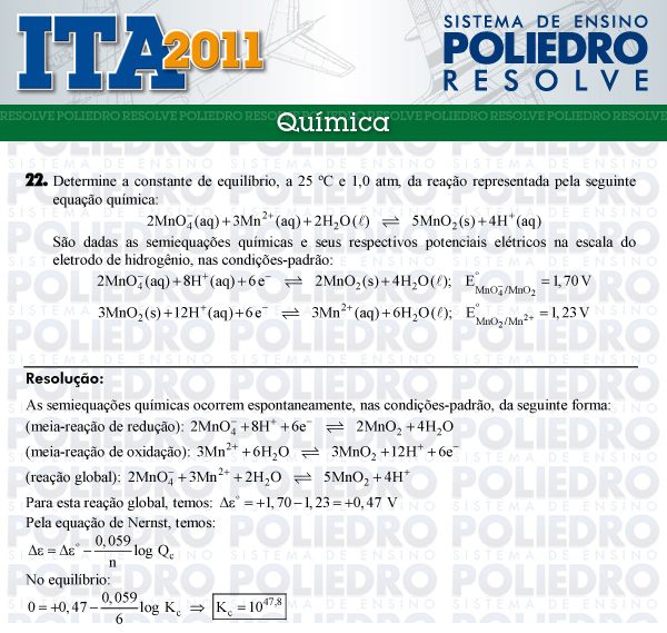 Dissertação 22 - Química - ITA 2011