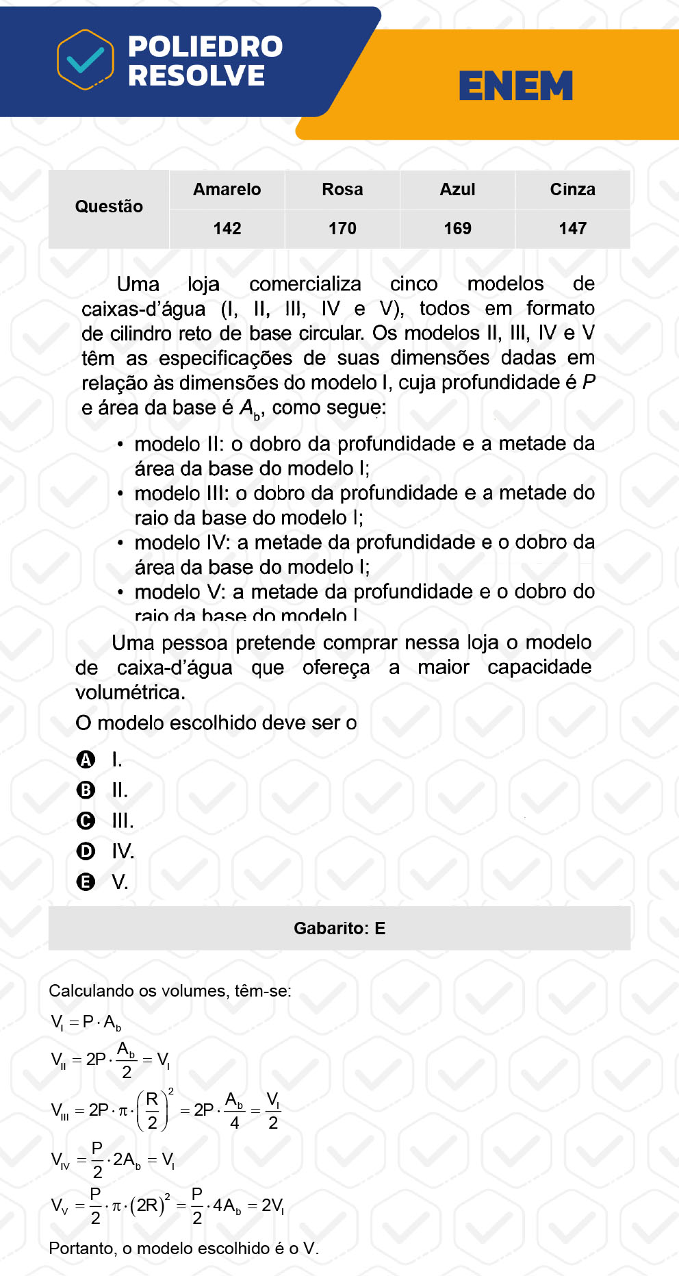 Questão 170 - 2º Dia - Prova Rosa - ENEM 2022