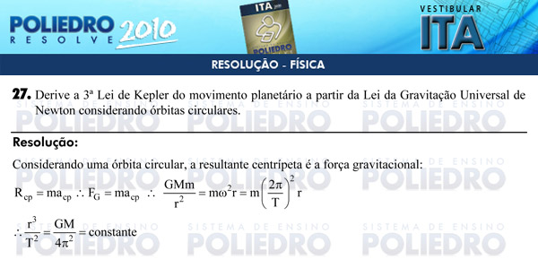 Dissertação 27 - Física - ITA 2010