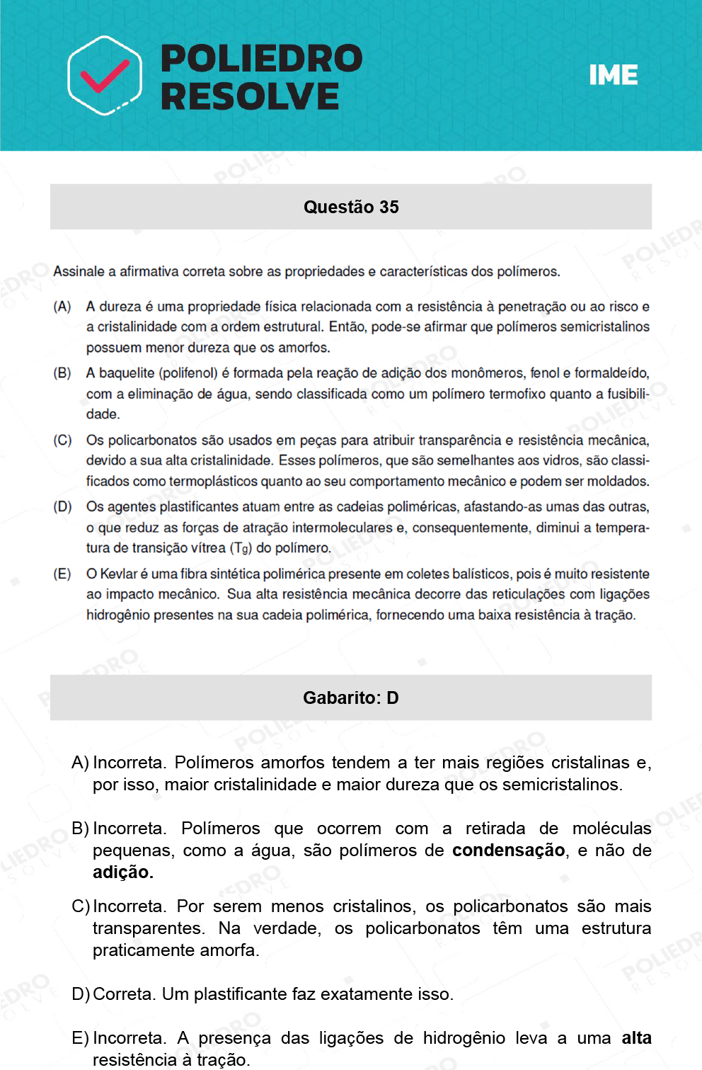 Questão 35 - 1ª Fase - IME 2022