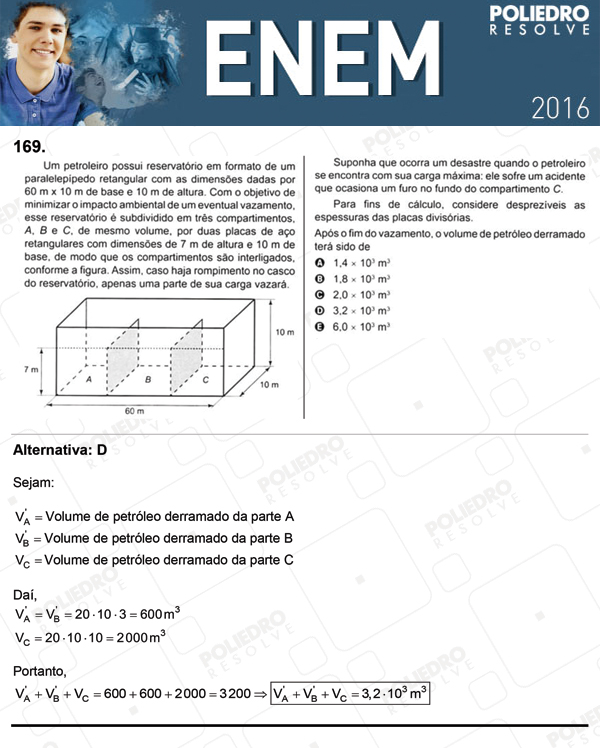 Questão 169 - 2º dia (PROVA CINZA) - ENEM 2016