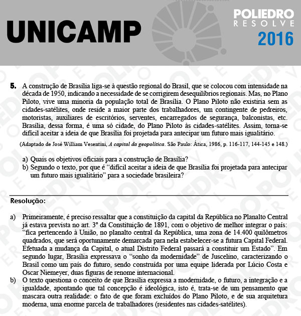 Dissertação 5 - 2ª Fase 2º Dia - UNICAMP 2016