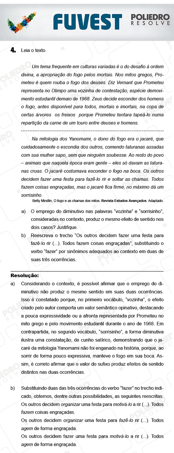 Dissertação 4 - 2ª Fase - 1º Dia - FUVEST 2018