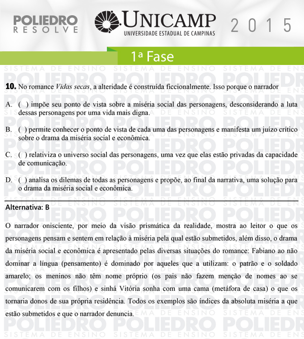 Questão 10 - 1ª Fase - UNICAMP 2015