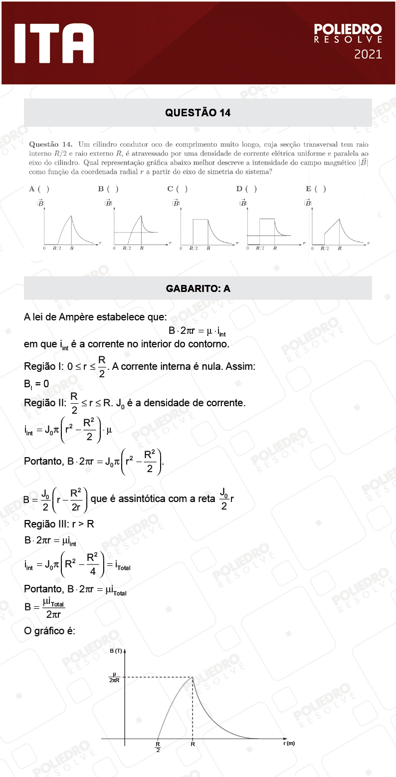 Questão 14 - 1ª Fase - ITA 2021