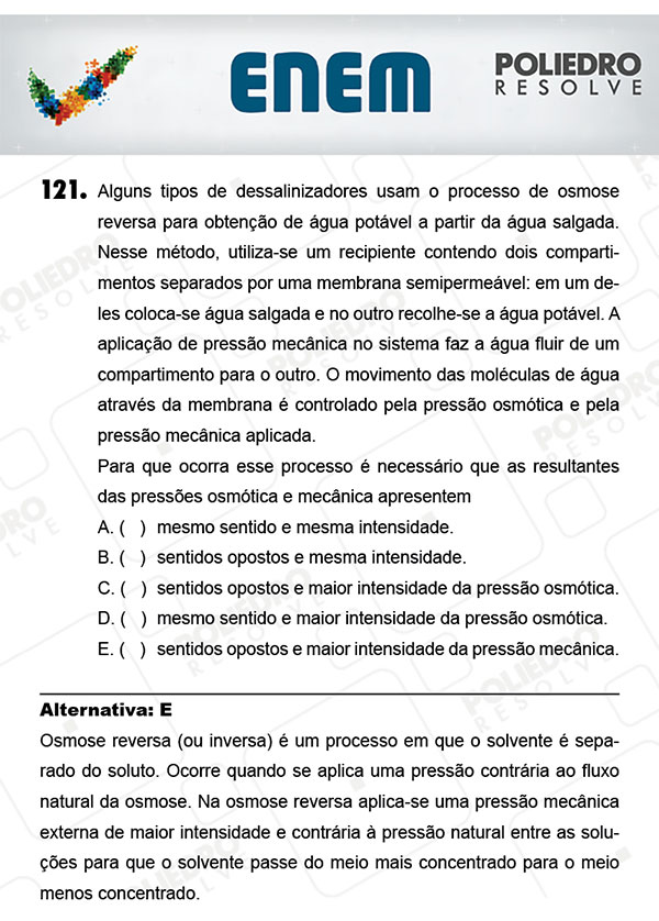 Questão 121 - 2º Dia (PROVA AMARELA) - ENEM 2017