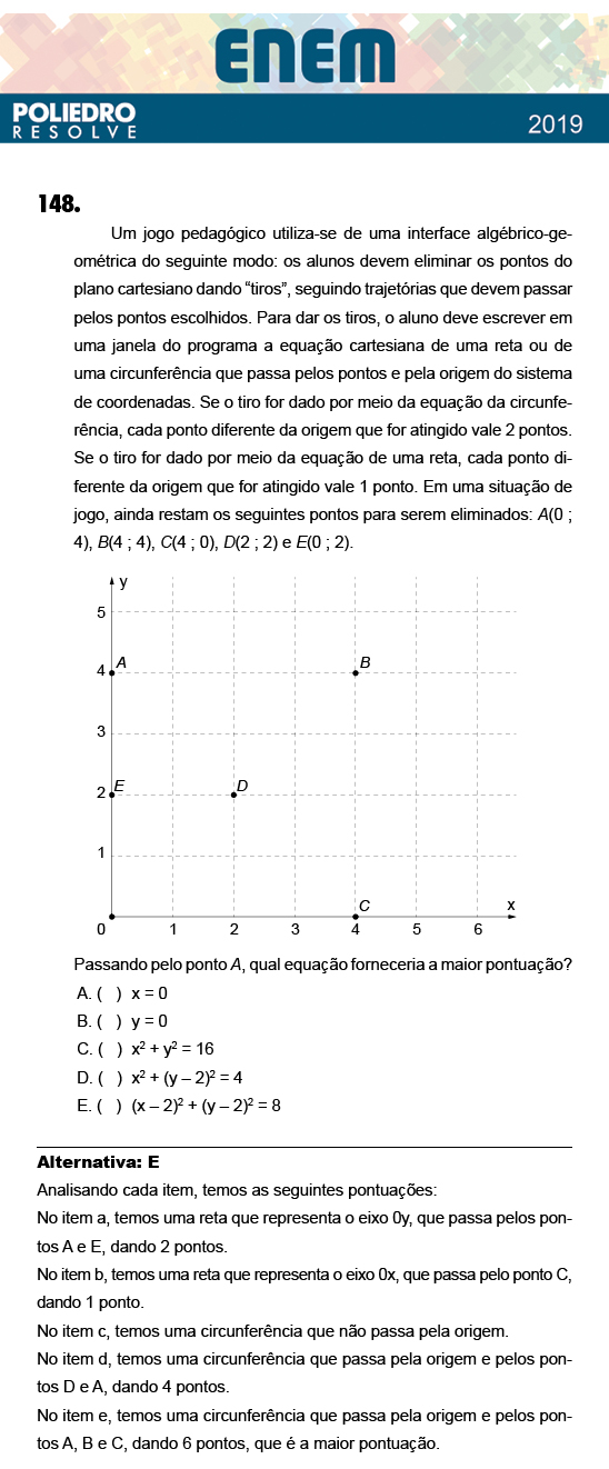 Questão 148 - 2º Dia - Prova ROSA - ENEM 2018