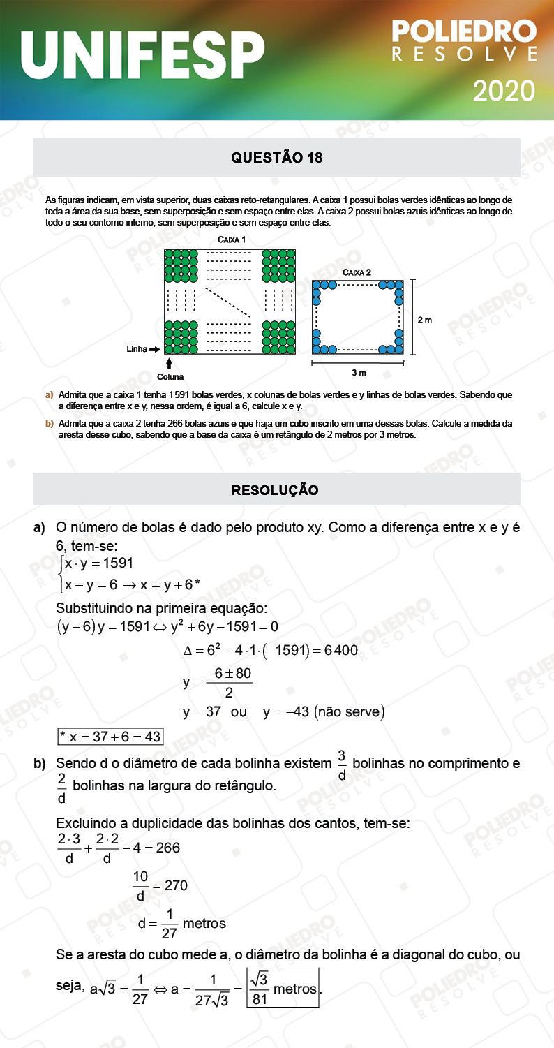 Dissertação 18 - Fase única - 2º Dia - UNIFESP 2020