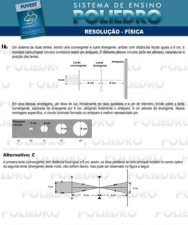 Questão 16 - 1ª Fase - FUVEST 2008