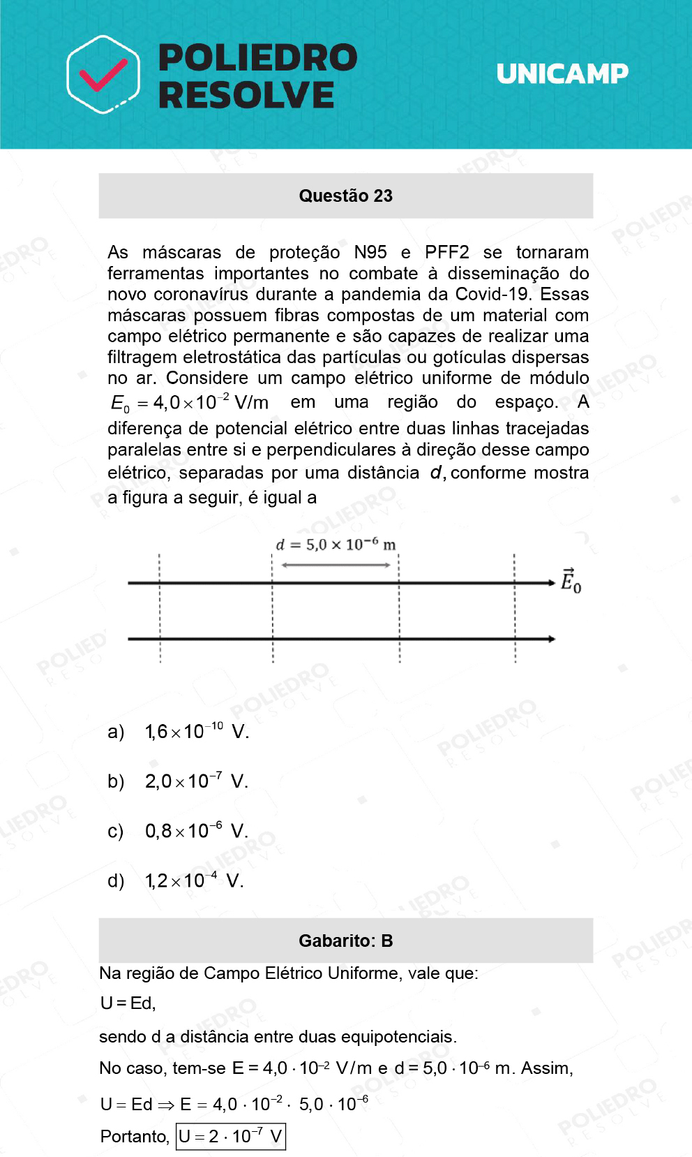 Questão 23 - 1ª Fase - 1º Dia - R e W - UNICAMP 2022