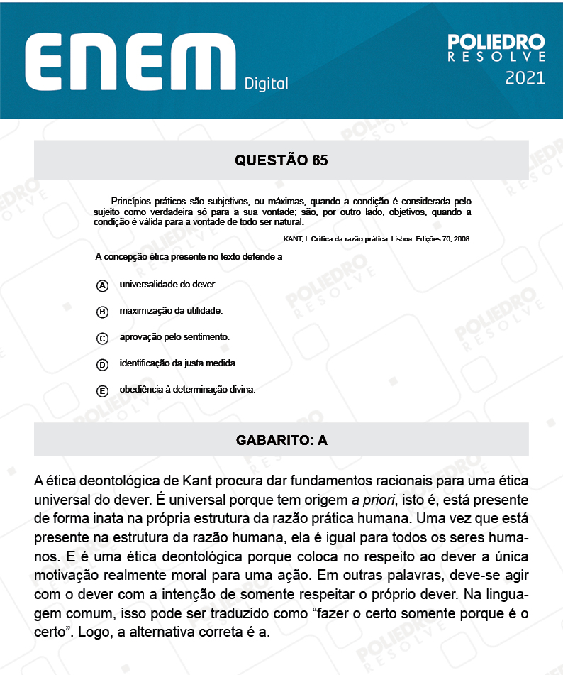 Questão 65 - 1º Dia - Prova Branca - Espanhol - ENEM DIGITAL 2020