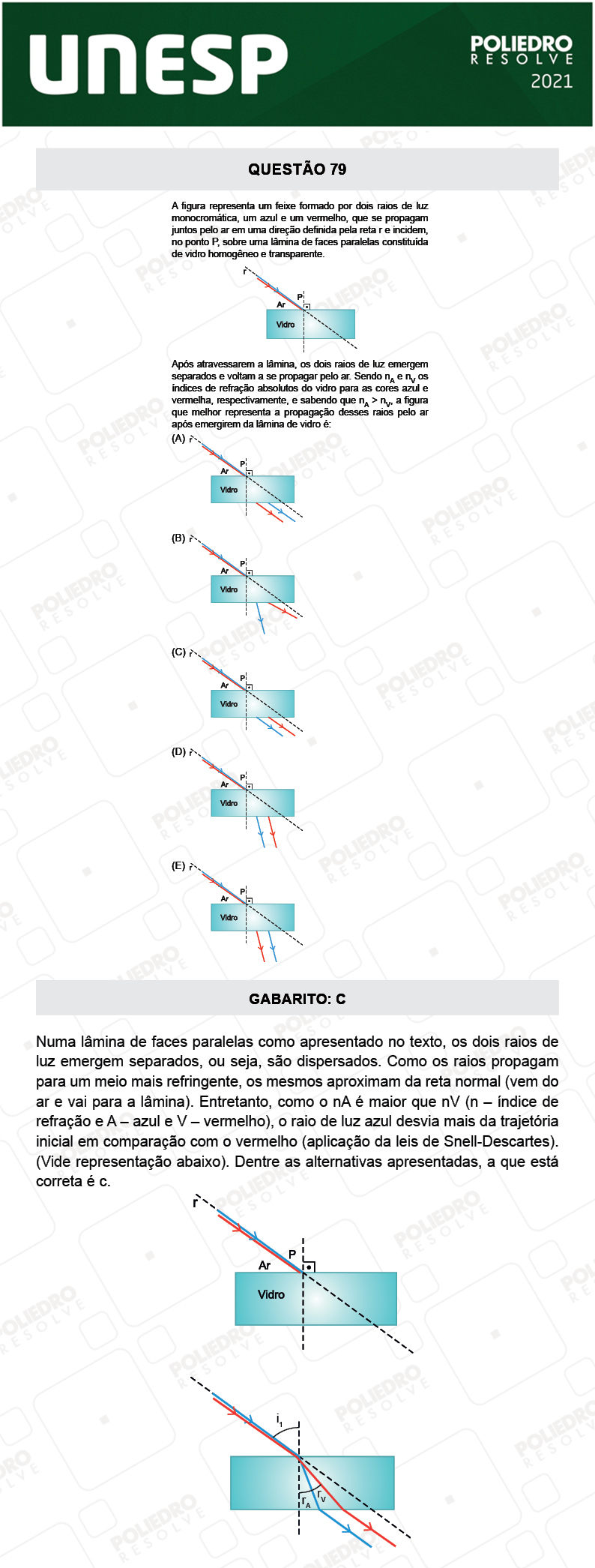 Questão 79 - 1ª Fase - 2º Dia - UNESP 2021