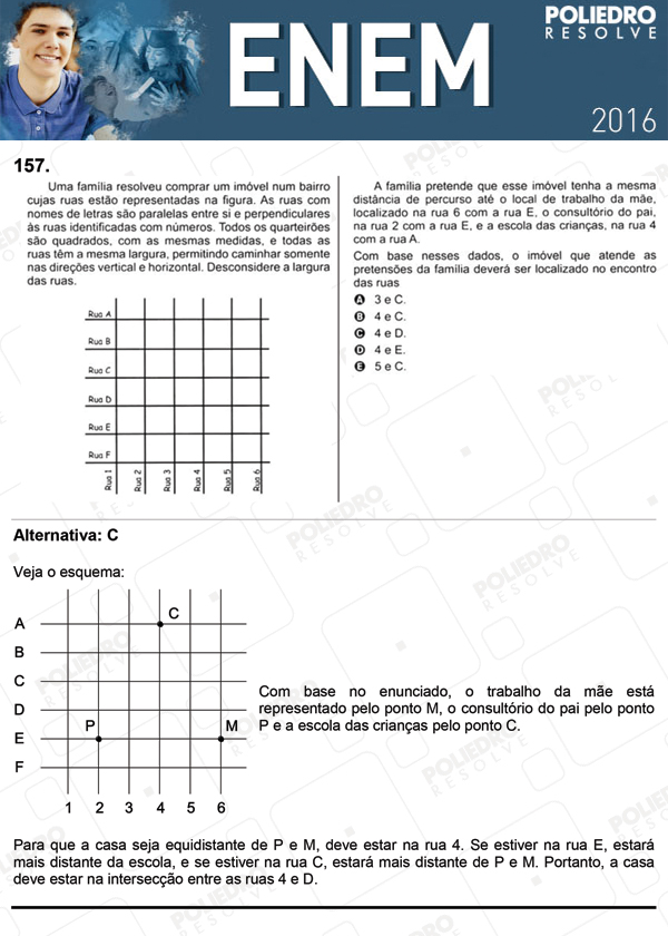 Questão 157 - 2º dia (PROVA CINZA) - ENEM 2016