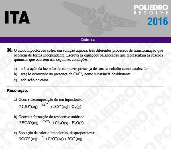 Dissertação 30 - Química - ITA 2016