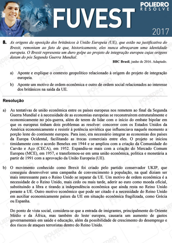 Dissertação 8 - 2ª Fase - 2º Dia - FUVEST 2017