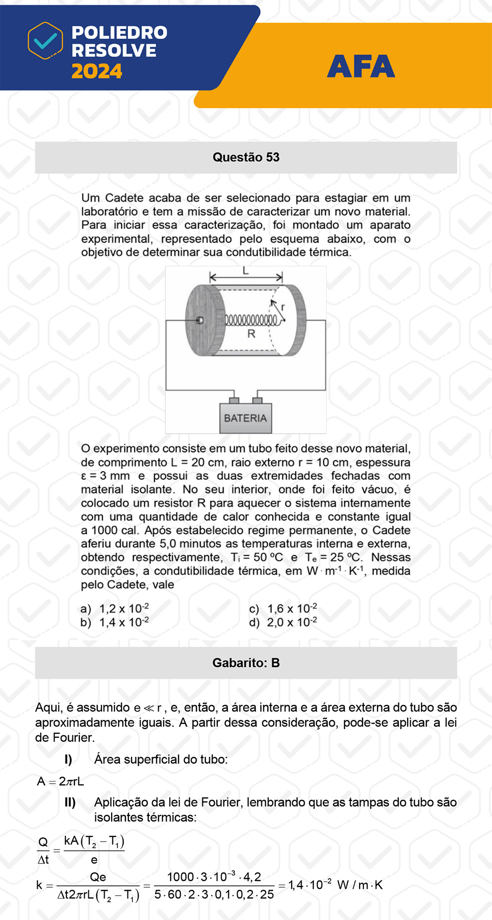 Questão 53 - Prova Modelo A - AFA 2024