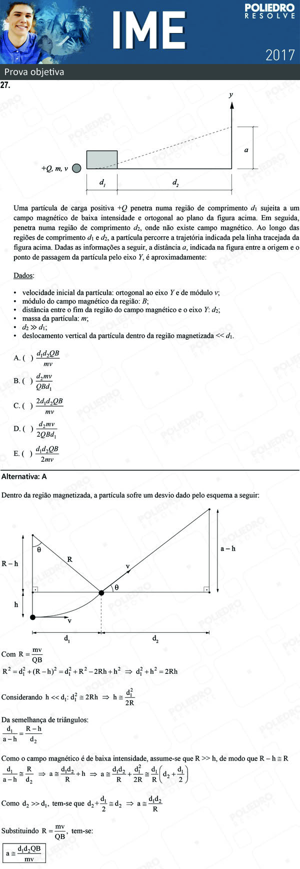 Questão 27 - 1ª Fase - Objetiva - IME 2017