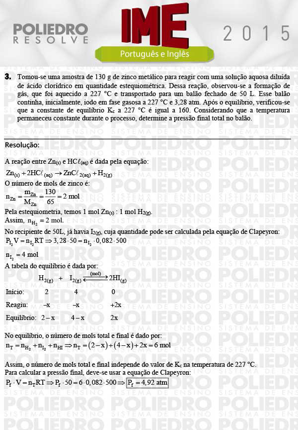 Dissertação 3 - Química - IME 2015