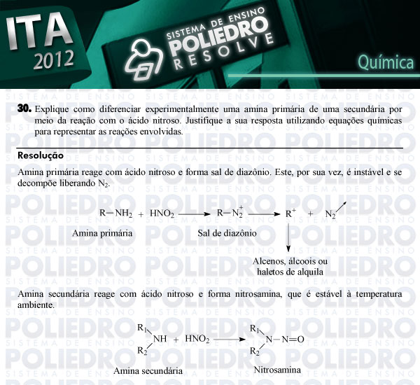 Dissertação 30 - Química - ITA 2012