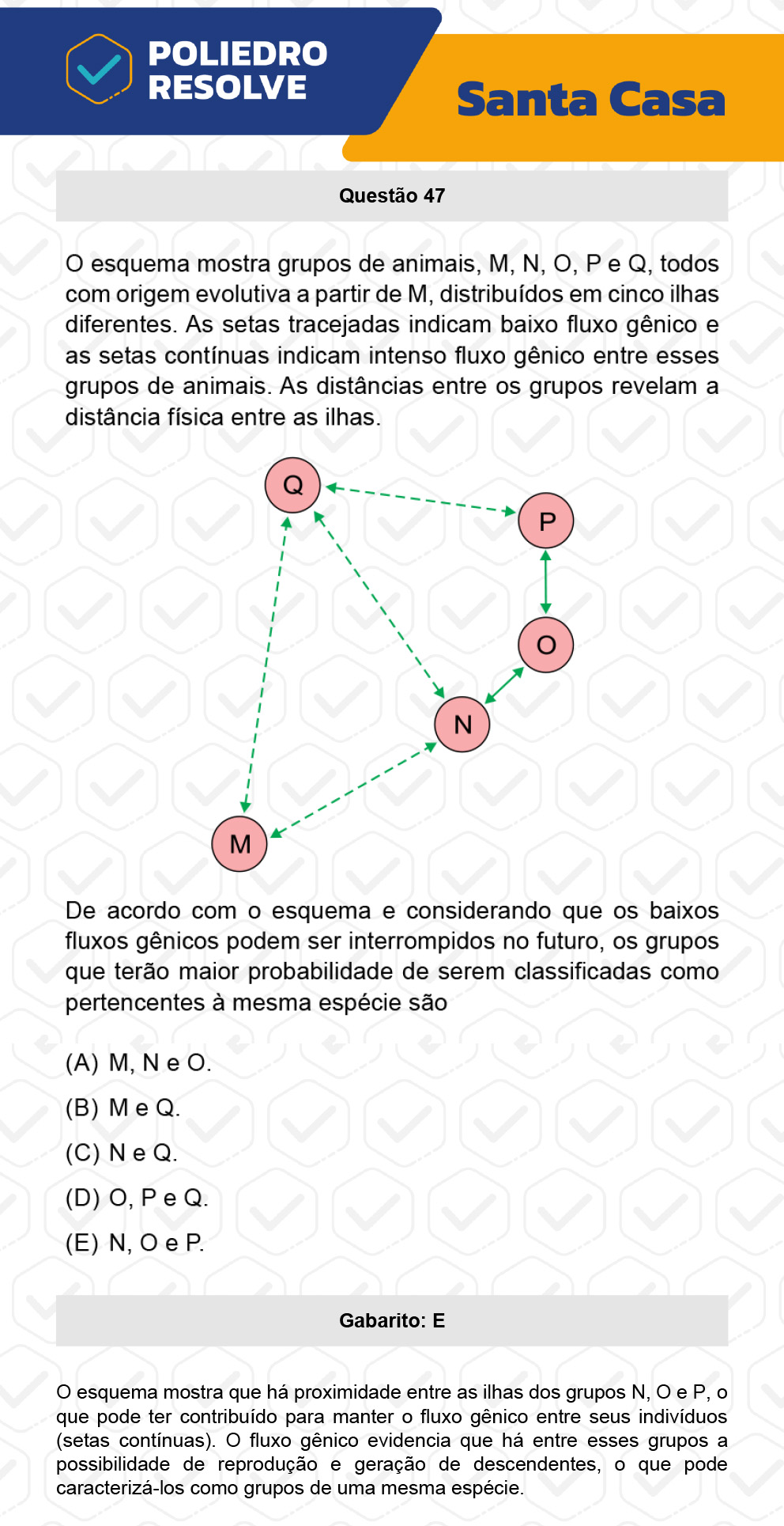 Questão 47 - 1º Dia - SANTA CASA 2023