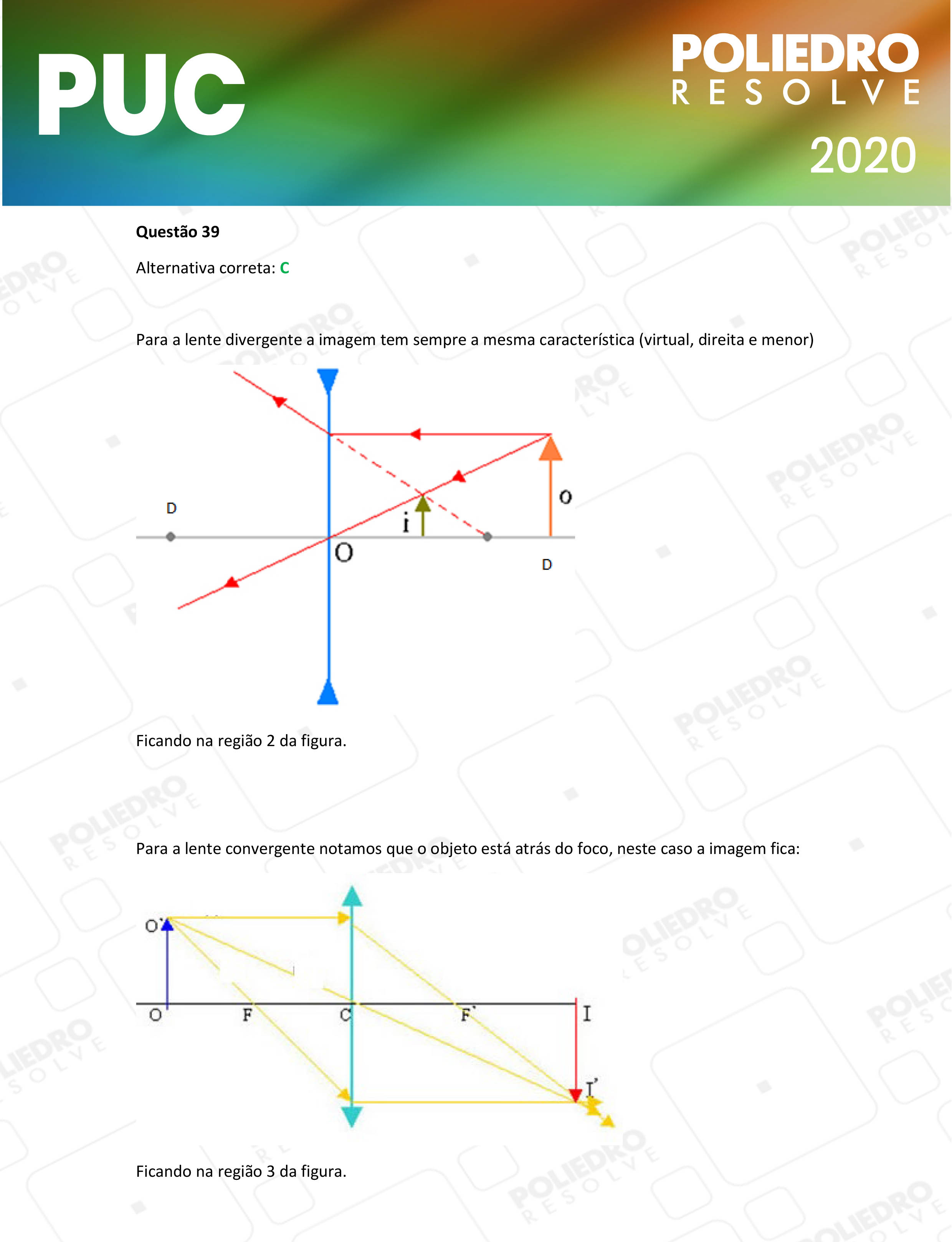 Questão 39 - 1ª Fase - PUC-Campinas 2020