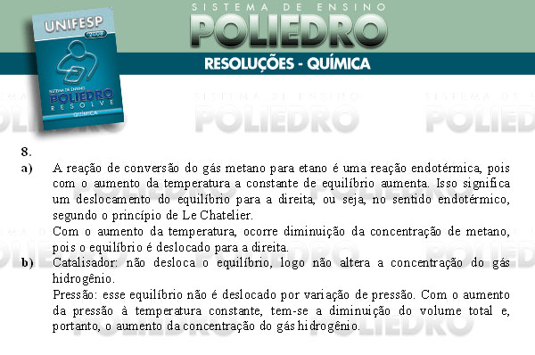 Dissertação 8 - Conhecimentos Específicos - UNIFESP 2008