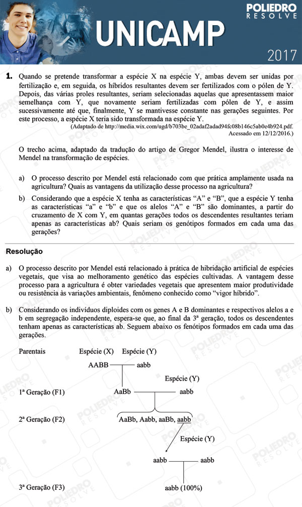 Dissertação 1 - 2ª Fase 3º DIA - UNICAMP 2017