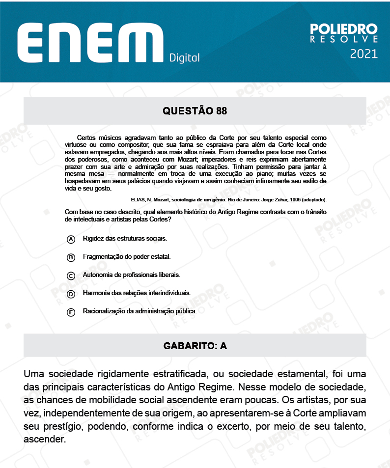 Questão 88 - 1º Dia - Prova Branca - Espanhol - ENEM DIGITAL 2020