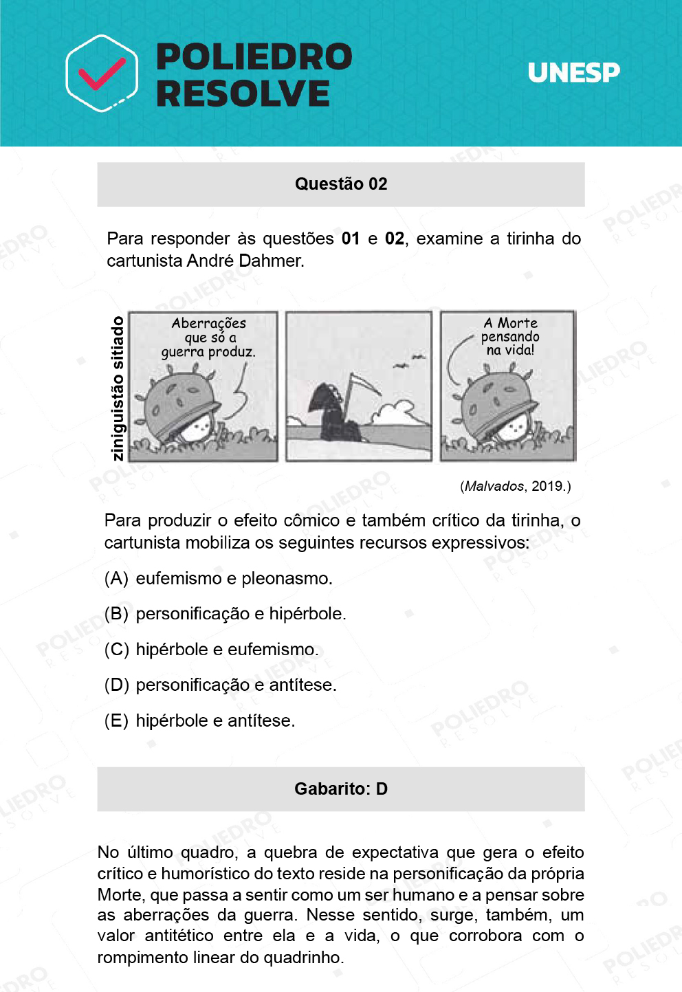 Questão 2 - 2ª Fase - UNESP 2022