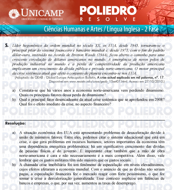 Dissertação 5 - 2ª Fase - UNICAMP 2011