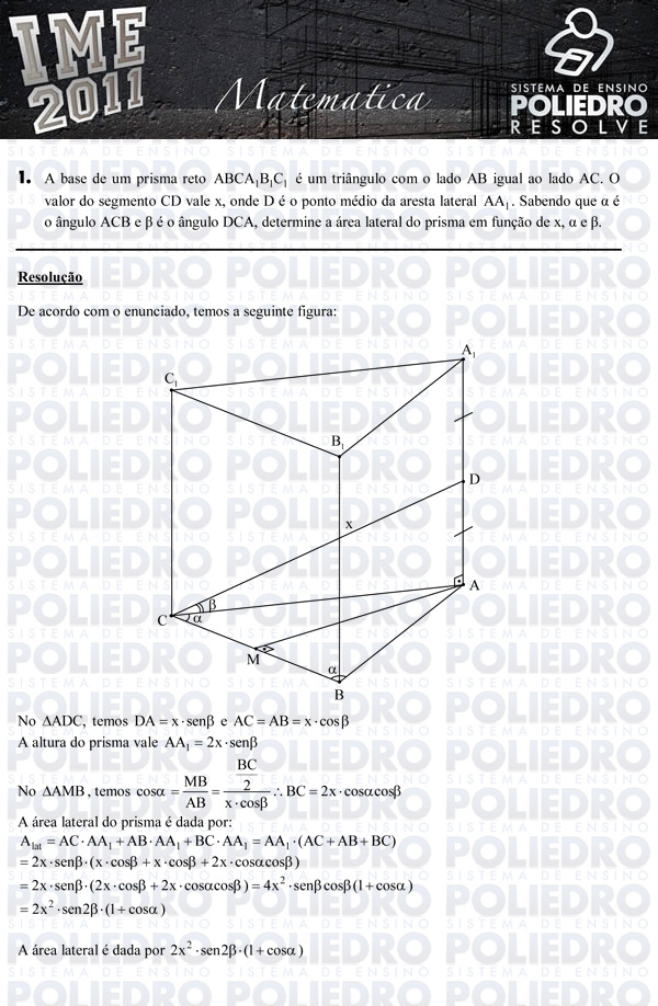 Dissertação 1 - Matemática - IME 2011