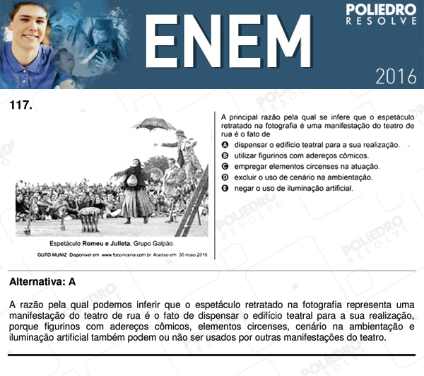 Questão 117 - 2º dia (PROVA CINZA) - ENEM 2016