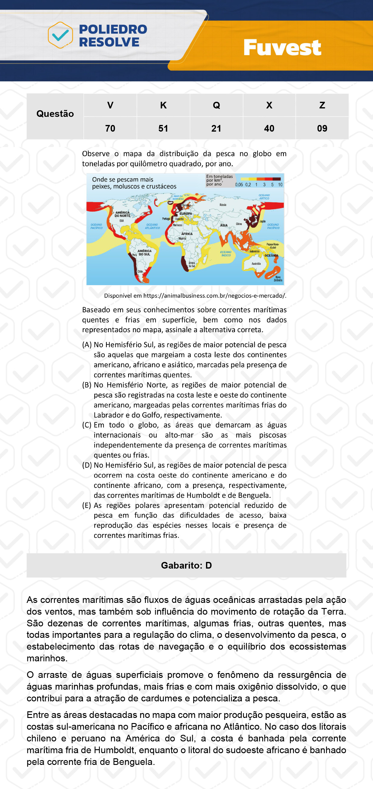 Questão 21 - 1ª Fase  - Prova Q - FUVEST 2024