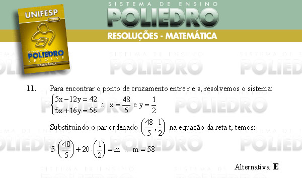 Questão 11 - Conhecimentos Gerais - UNIFESP 2008