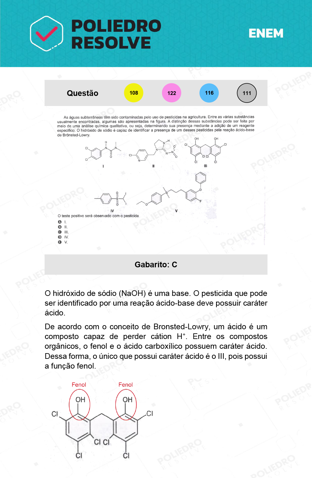 Questão 108 - 2º Dia - Prova Amarela - ENEM 2021