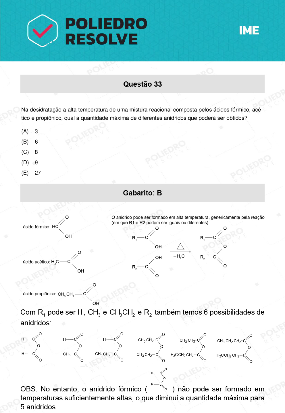 Questão 33 - 1ª Fase - IME 2022