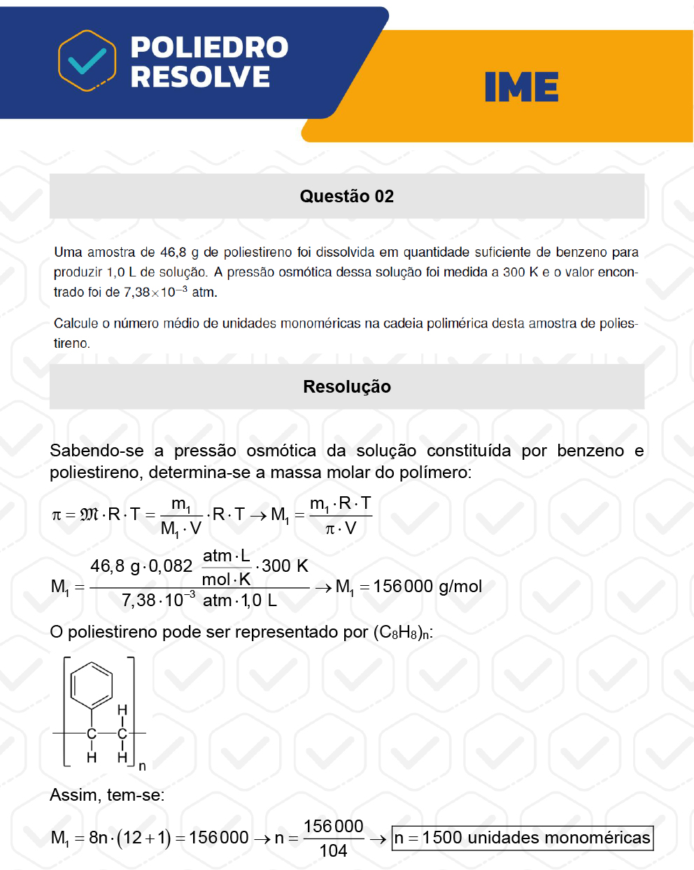 Dissertação 2 - 2ª Fase - Química - IME 2023