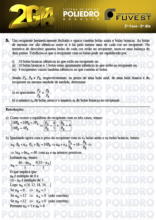 Dissertação 5 - 2ª Fase 3º Dia - FUVEST 2014