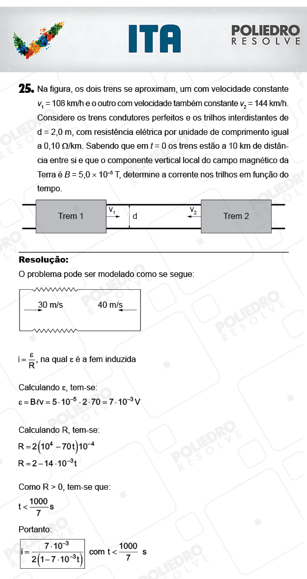 Dissertação 25 - Física - ITA 2018