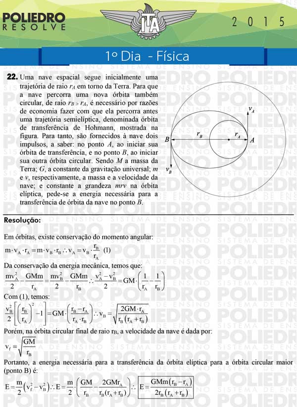 Dissertação 22 - Física - ITA 2015