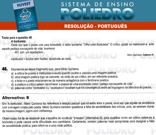 Questão 48 - 1ª Fase - FUVEST 2008