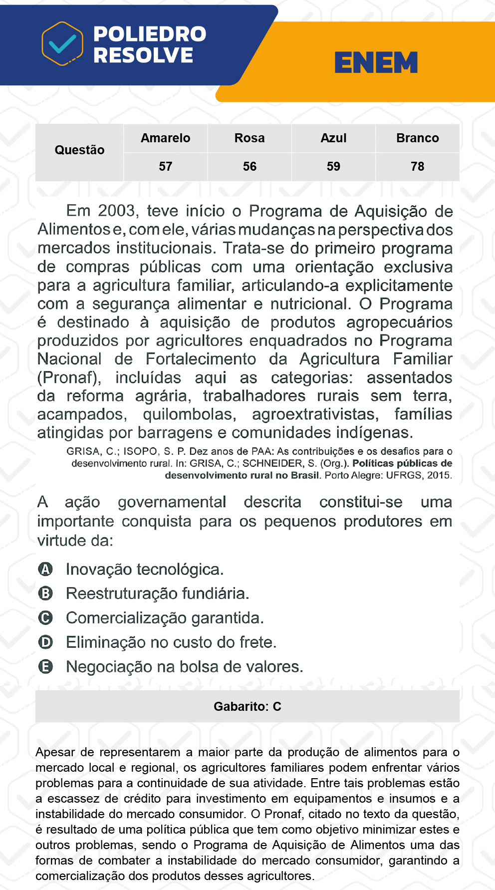 Questão 78 - 1º Dia - Prova Branca - ENEM 2022