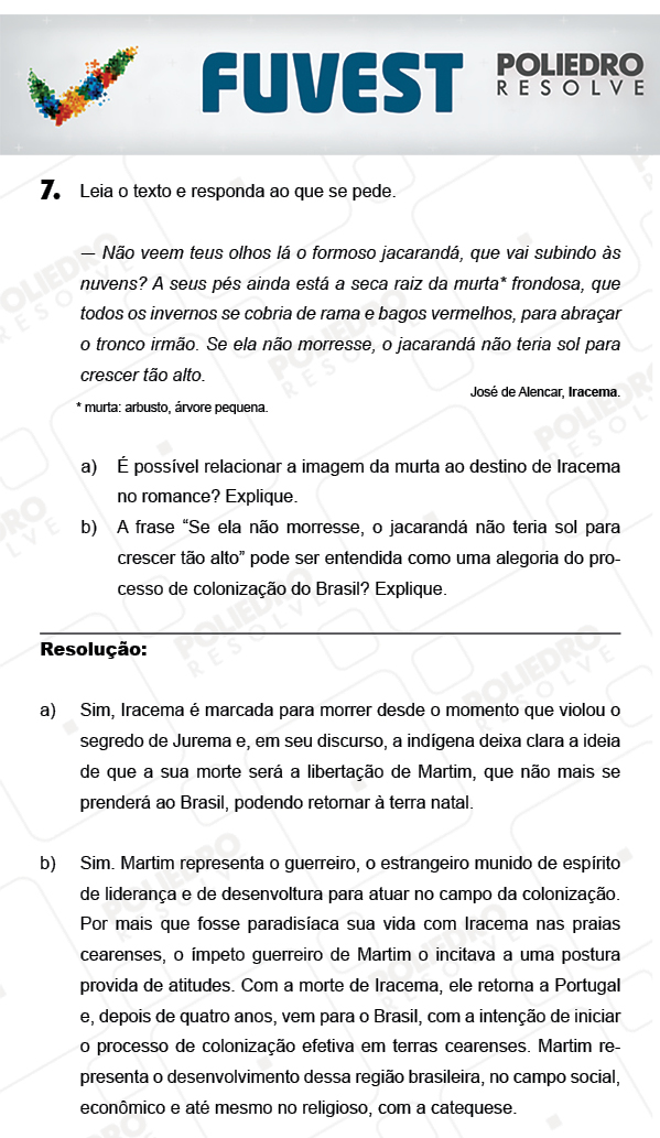 Dissertação 7 - 2ª Fase - 1º Dia - FUVEST 2018