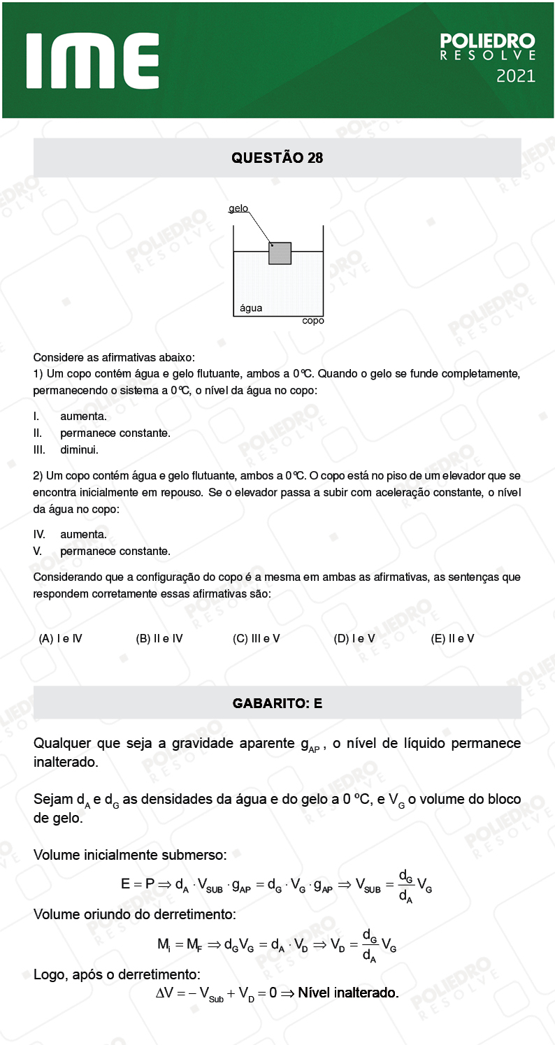 Questão 28 - 1ª FASE - IME 2021