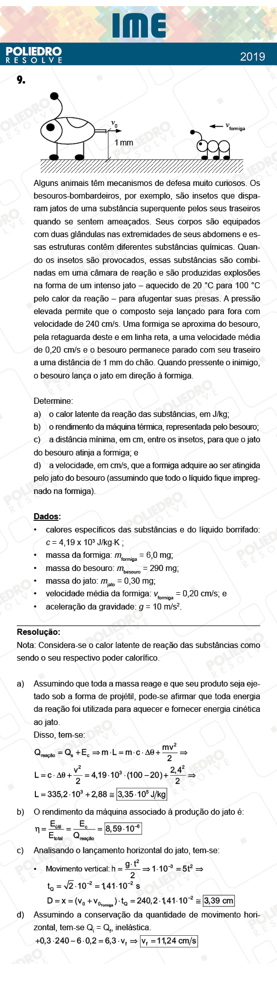 Dissertação 9 - 2ª Fase - Física - IME 2019