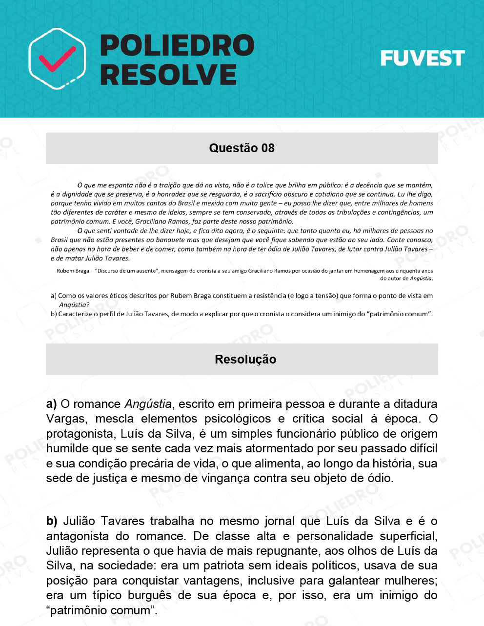 Dissertação 8 - 2ª Fase - 1º Dia - FUVEST 2022