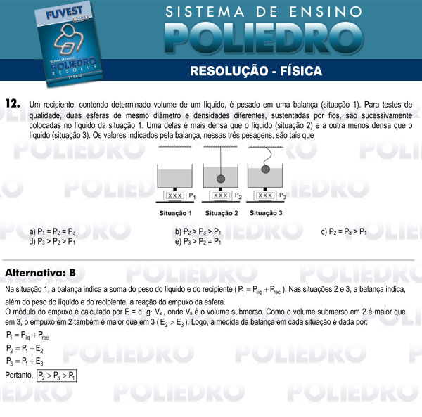 Questão 12 - 1ª Fase - FUVEST 2008