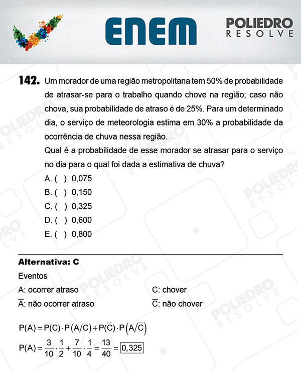 Questão 142 - 2º Dia (PROVA AMARELA) - ENEM 2017