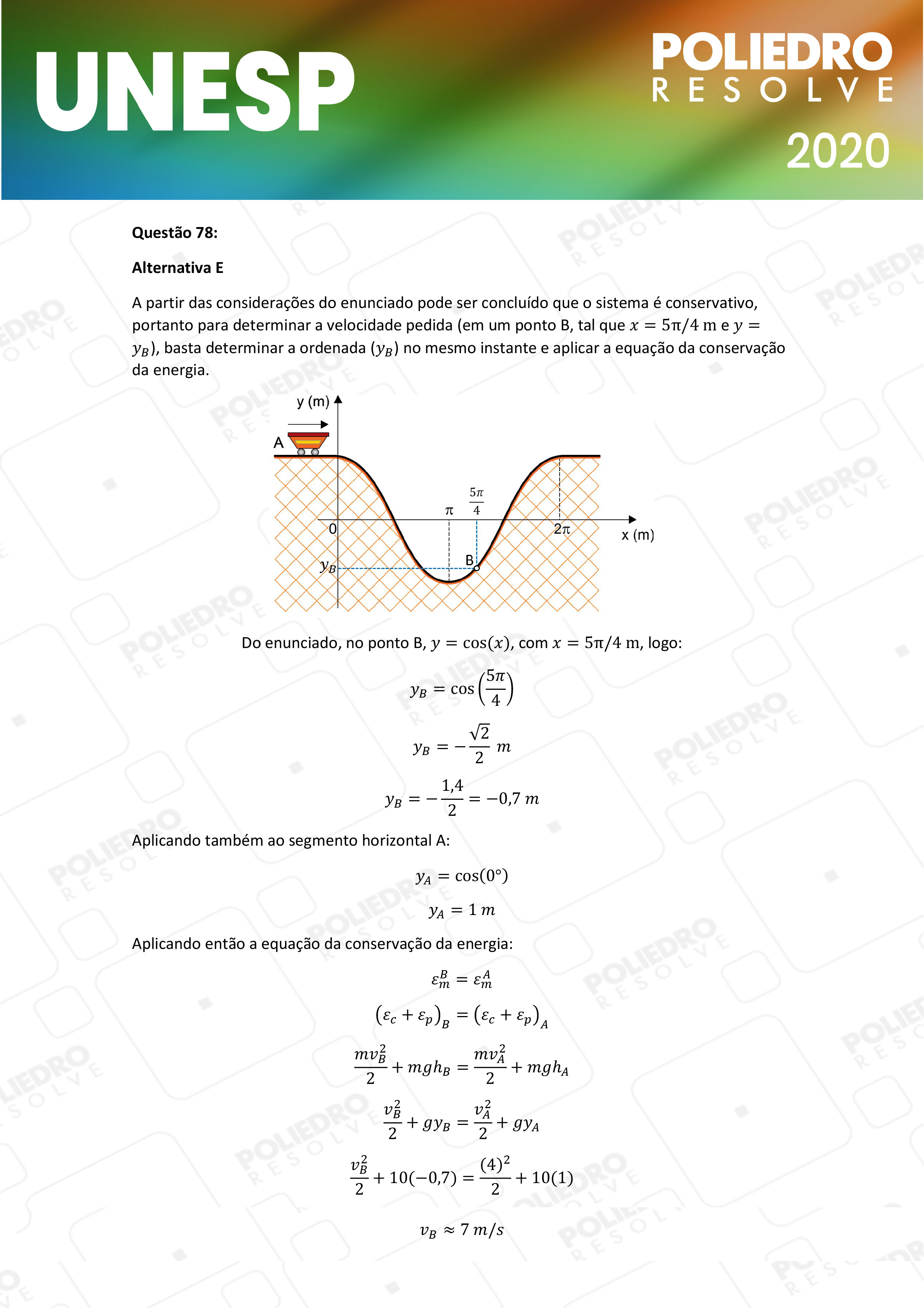 Questão 78 - 1ª Fase - UNESP 2020