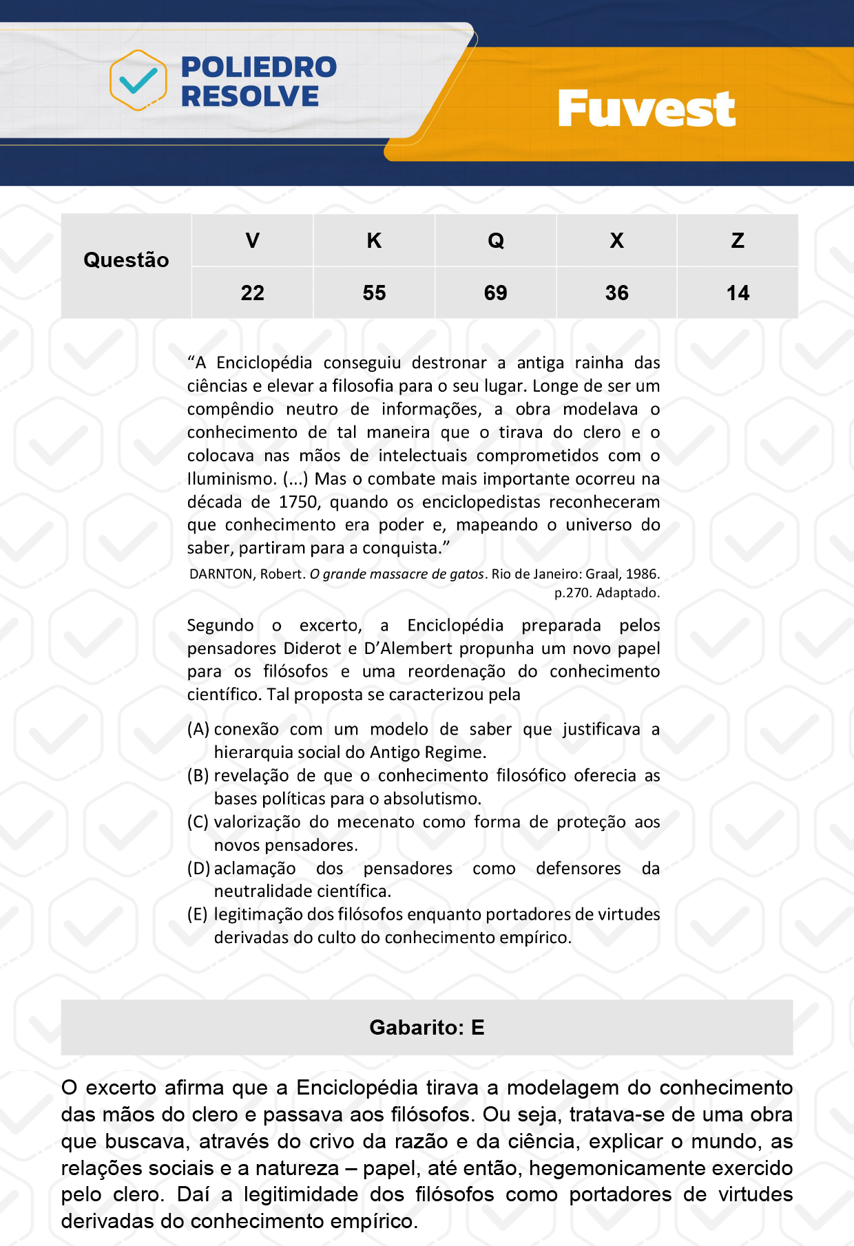 Questão 69 - 1ª Fase  - Prova Q - FUVEST 2024